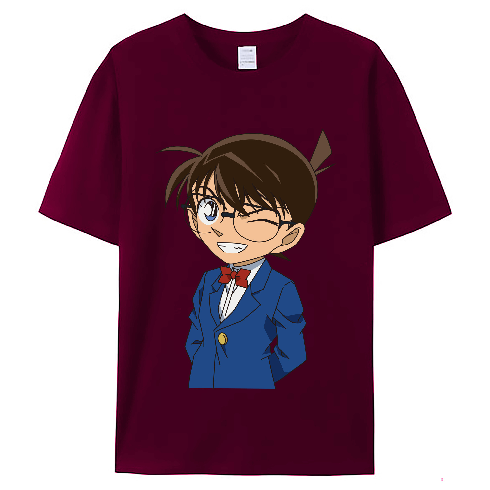 （画像用） 名探偵コナン 江戸川 コナン Detective Conan Conan Edogawa レディースカジュアルプリントTシャツ（綿100％）